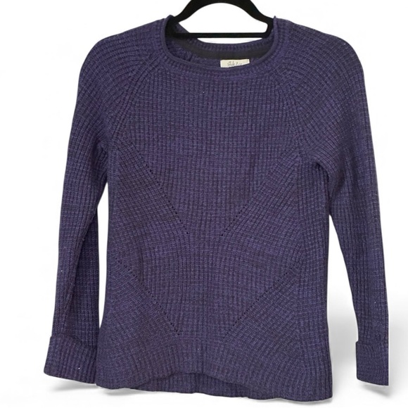 Style & Co Women's XS Purple Textured Knit Pullover Sweater - Picture 2 of 6